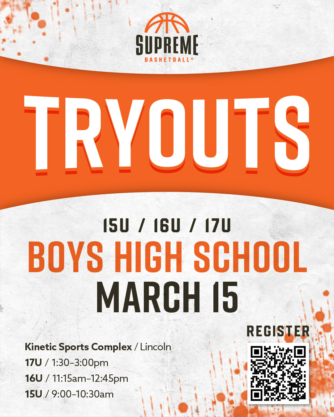 supreme boys high school tryouts